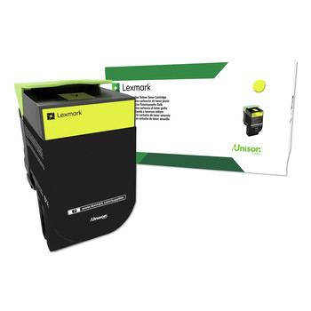 Lexmark 80C1HY0 Return Program 3,000 Page-Yield High-Yield Toner - Yellow