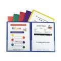 Back to School Sale | C-Line 32010 11 in. x 8.5 in. Classroom Connector Folders - Clear/Assorted (6/Pack) image number 0