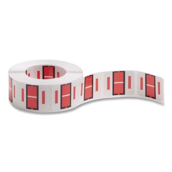 LABELS AND LABEL MAKERS | Smead 67079 1 in. x 1.25 in. I Color-Coded End Tab Filing Labels - White (500/Roll)