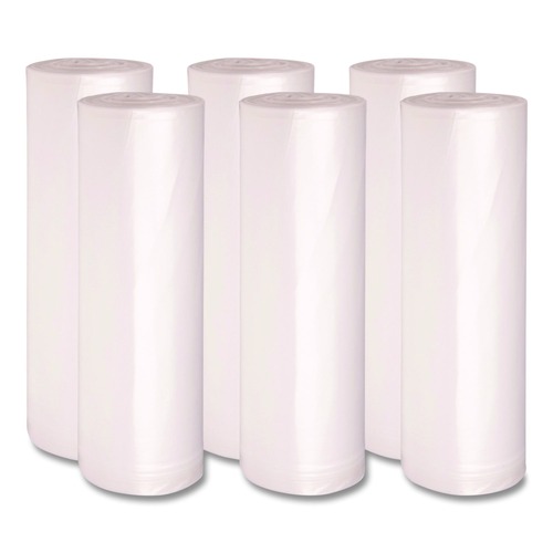 Trash Bags | Boardwalk V8647ENKR01 43 in. x 47 in. 56 gal. 19 Microns High-Density Can Liners - Natural (150/Carton) image number 0