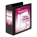Binders | Cardinal 17811CB 4 in. Capacity 11 x 8.5 Performer ClearVue Slant-D 3-Ring Binder - Black image number 0