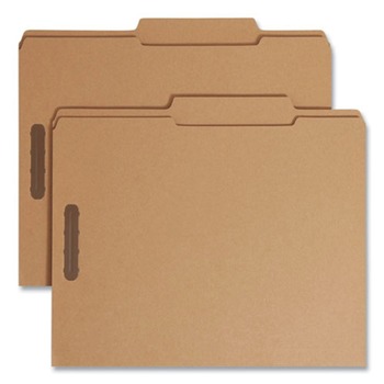 Smead 14880 0.75 in. Expansion Top Tab 11-pt Kraft 2-Fastener Folders - Letter Size/Kraft (50/Box)