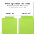 Dividers & Tabs | Avery 11901 Big Tab 11 in. x 8.5 in. 8-Tab Insertable Plastic Dividers - Assorted (1-Set) image number 3
