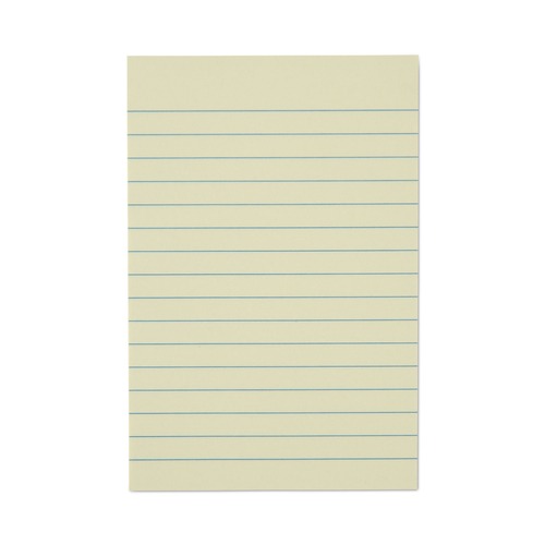 Sticky Notes & Post it | Universal UNV28073 4 in. x 6 in. Note Ruled Recycled Self-Stick Note Pads - Yellow (12 Pads/Pack) image number 0