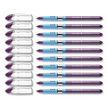 Pens | Schneider 151208 1.4 mm Slider Basic Ballpoint Stick Pen - Extra-Bold/Violet Ink/Violet Barrel (10/Box) image number 6