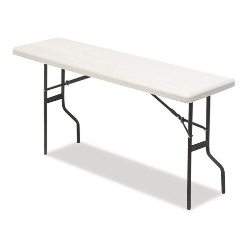 Office & Office Supplies | Iceberg 65353 60 in. x 18 in. x 29 in. IndestrucTable Classic Rectangular Folding Table - Platinum image number 0