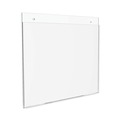 Office Presentation Supplies | Deflecto 68301 Classic Image 11 in. x 8.5 in. Landscape Wall-Mount Sign Holder - Clear image number 1