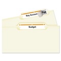 Dividers & Tabs | Avery 05166 TrueBlock 0.66 in. x 3.44 in. Permanent File Folder Labels with Sure Feed Technology - White (30/Sheet, 25 Sheets/Pack) image number 2
