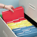 File Folders | Smead 10267 1/3-Cut Tabs Assorted Letter Size 0.75 in. Expansion Interior File Folders - Red (100/Box) image number 4