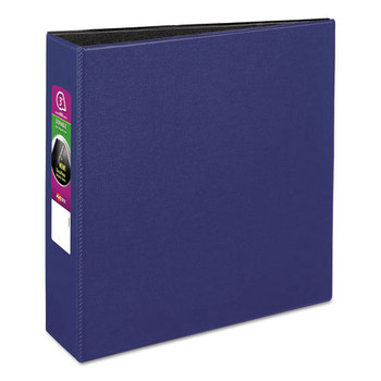Avery 27651 11 in. x 8.5 in. 3 in. Capacity 3 Rings Durable Non-View Binder with DuraHinge and Slant Rings - Blue