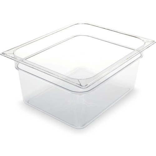 Food Trays, Containers, and Lids | Carlisle 10222B07 10.38 in. x 12.75 in. x 6 in. 8.7 qt. StorPlus Plastic Polycarbonate Food Pan - Clear image number 0