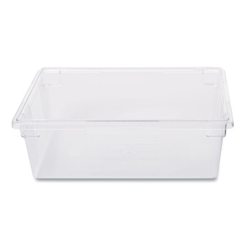 Rubbermaid Commercial FG330000CLR 12.5 Gallon 26 in. x 18 in. x 9 in. Plastic Food/Tote Boxes - Clear