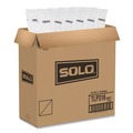  | SOLO TLP316-0007 Traveler Cappuccino Style Dome Lid for 10 oz. to 24 oz. Cups - White (100/Pack, 10 Packs/Carton) image number 3
