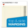 Notebooks & Pads | Ampad 22-157 11.75 in. x 9.25 in. Sheets 4 sq./in. Quadrille Rule Computation Book - Brown Cover image number 5