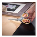 Back to School Sale | Westcott 13901 8 in. Long 3.5 in. Cut Length Titanium Bonded Scissors - Straight Gray/Yellow Handle (2/Pack) image number 4