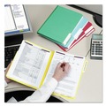 File Folders | Smead 14939 2 in. Expansion Colored Pressboard Folders with 2 SafeSHIELD Coated Fasteners - Letter Size/Yellow (25/Box) image number 1