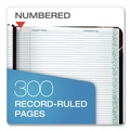 Notebooks & Pads | Boorum & Pease L21-300-R 10.38 x 8.13 Data/Lab-Record Format Laboratory Notebook - Black/Red Cover image number 1