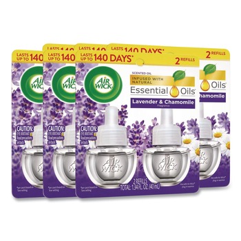Air Wick 62338-78473 0.67 oz. Scented Oil Refill - Lavender and Chamomile (6/Carton)