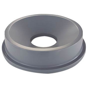 Rubbermaid Commercial FG354300GRAY BRUTE 22-3/8 in. Round Funnel Top Receptacle - Gray