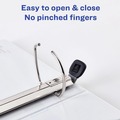 Binders | Avery 79693 3 One Touch EZD Rings 3 in. Capacity 11 in. x 8.5 in. Heavy-Duty View Binder with DuraHinge - Black (4/Carton) image number 4