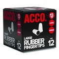 Safety & First Aid | Swingline S7054033C 13 (Large) Rubber Finger Tips - Amber (1-Dozen) image number 1