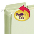 File Folders | Smead 64224 Letter Size 1/3-Cut Tab FasTab TUFF Hanging Pockets - Moss (9/Box) image number 4