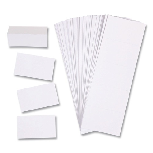 Back to School Sale | U Brands 5167U06-48 3 in. x 1.75 in. Data Card Replacement - White (500/Pack) image number 0