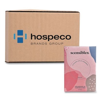 HOSPECO SBX50 3.38 in. x 2 in. x 9.75 in. Scensibles Personal Disposal Bags - Pink (1200/Carton)