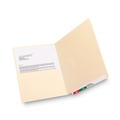 Just Launched | Smead 24115 Heavyweight Straight End Tab Pocket Folders - Letter, Manila (50/Box) image number 4