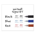 Pens | uni-ball 65940 Signo 0.7 mm Retractable Gel Pen - Black Ink/Silver/Black Barrel/Medium (1-Dozen) image number 5