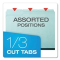 File Folders | Pendaflex 9200T 1/3 1 in. Expansion Assorted 1/3-Cut Tabs Letter Size Pressboard Expanding File Folders - Blue (25/Box) image number 6
