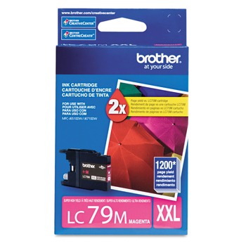 Brother LC79M LC79M Innobella 1,200 Page-Yield Super High-Yield Ink - Magenta