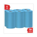 Cleaning Cloths | WypAll 35431 X60 13.5 in. x 19.6 in. Cloths - Small, Blue (130/Roll, 6 Rolls/Carton) image number 1