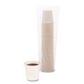 Cups and Lids | Boardwalk BWKWHT4HCUP 4 oz. Paper Hot Cups - White (20 Cups/Sleeve, 50 Sleeves/Carton) image number 0