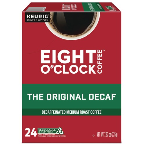 Coffee | Eight O'Clock 5000384811 Coffee K-Cups - Original Decaf (24/Box) image number 0