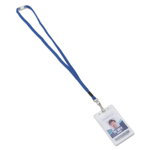 Label & Badge Holders | Advantus 97130 36 in. Long Breakaway Lanyards with Metal J-Hook Fastener - Blue (24/Box) image number 0