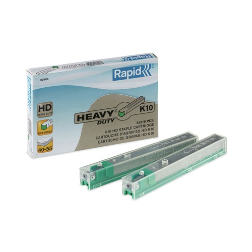 Staples | Rapid 02903 0.41 in. Leg 0.5 in. Crown Steel Staple Cartridge (1050/Pack) image number 0