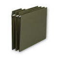 File Folders | Smead 64037 1/3-Cut Tabs Letter Size FasTab Hanging Folders - Standard Green (20/Box) image number 2