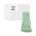 Mops | Boardwalk BWK1200XLCT Ecomop Looped-End Recycled Fibers Mop Head - Extra Large, Green (12/Carton) image number 2