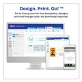 Labels | Avery 08250 1 in. x 2.63 in. Vibrant Inkjet Color-Print Labels with Sure Feed - Matte White (600/PK) image number 5