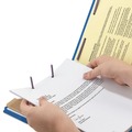 File Folders | Smead 18732 Four SafeSHIELD Fasteners 1 Divider Legal Size Four-Section Pressboard Top Tab Classification Folders - Dark Blue (10/Box) image number 7
