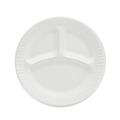  | Dart 9CPWCR 9 in. 3-Compartment Concorde Foam Plate - White (4 Packs/Carton) image number 4