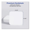 Labels | Avery 35703 2.5 in. x 2.5 in. Square Clean Edge Cards with Sure Feed Technology for Laser Printers - White (180 Cards, 9 Cards/Sheet, 20 Sheets/Pack) image number 4