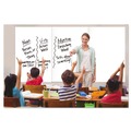White Boards | MasterVision DET8125397 38.5 in. x 58 in. Magnetic Dry Erase Tile Board - White Surface image number 2