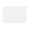 White Boards | Universal UNV43234 72 in. x 48 in. Frameless Glass Marker Board - White Surface image number 0