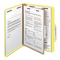 Just Launched | Smead 13734 Pressboard Four-Section Top Tab Classification Folders - Letter, Yellow (10/Box) image number 2