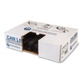 Trash Bags | Inteplast Group S404812K 45 gal. 12 microns 40 in. x 48 in. High-Density Interleaved Commercial Can Liners - Black (25 Bags/Roll, 10 Rolls/Carton) image number 3