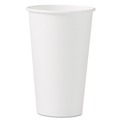 Just Launched | SOLO 316W-2050 16 oz. Single-Sided Poly Paper Hot Cups - White (50 Sleeve, 20 Sleeves/Carton) image number 0