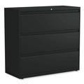 Office Filing Cabinets & Shelves | Alera 25505 42 in. x 18.63 in. x 40.25 in. 3 Legal/Letter/A4/A5 Size Lateral File Drawers - Black image number 0