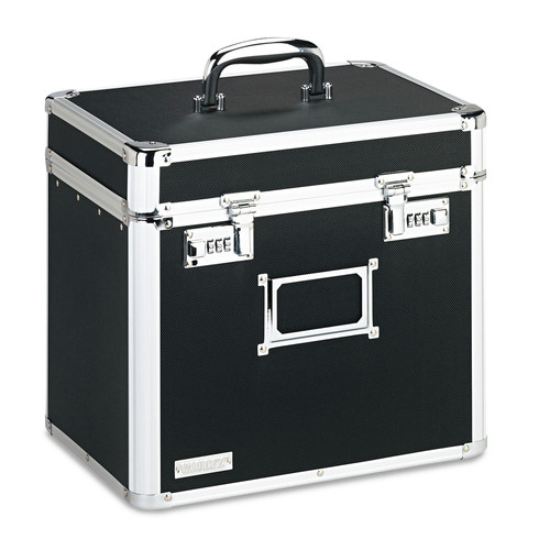 File Folders | Vaultz VZ01165 13.5 in. x 10.5 in. x 13.25 in. Locking Letter File Chest - Black image number 0